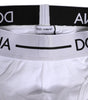 Sous-vêtement classique en coton stretch blanc Dolce & Gabbana