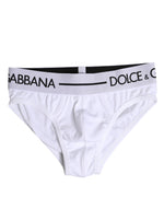 Sous-vêtement classique en coton stretch blanc Dolce & Gabbana