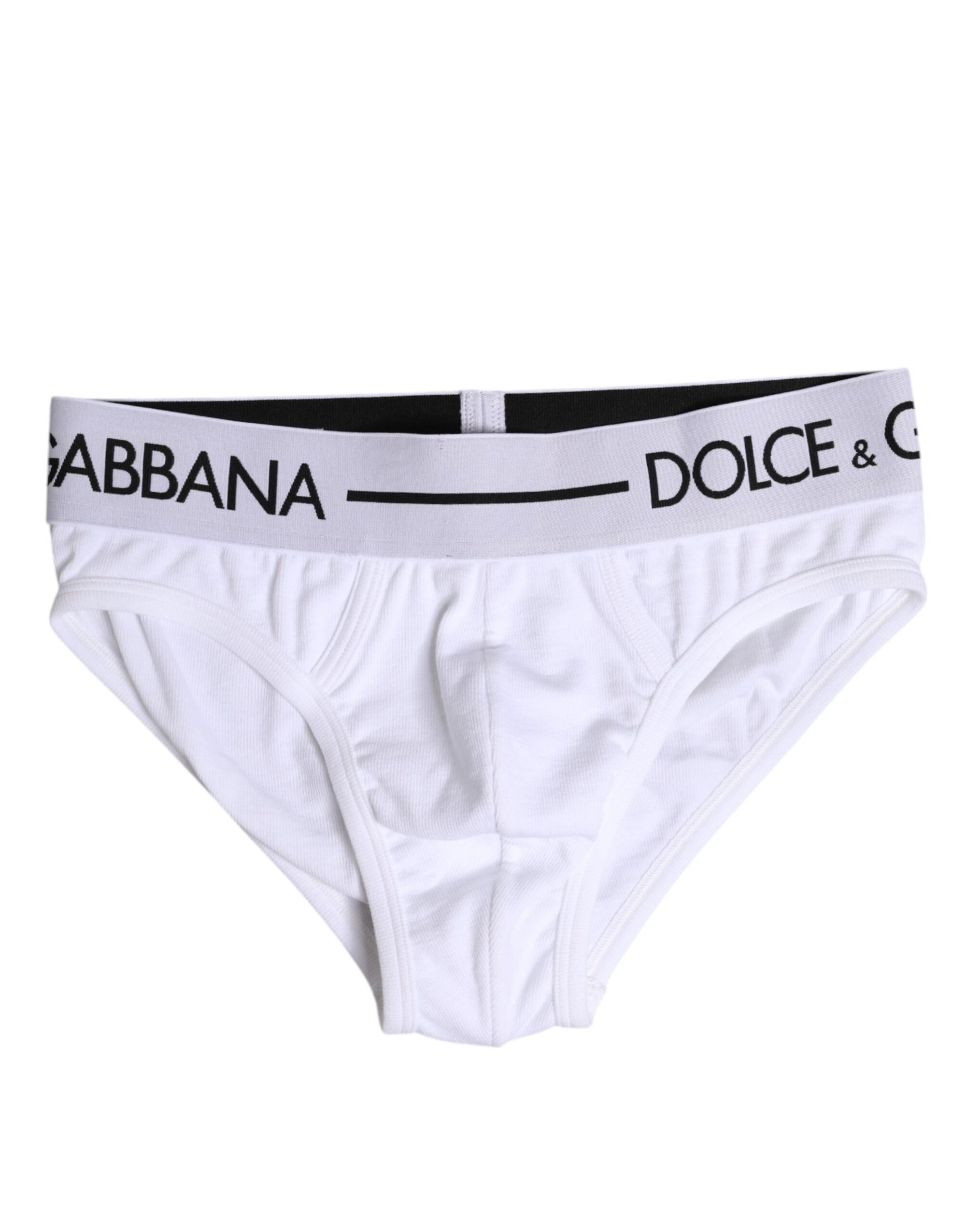 Sous-vêtement classique en coton stretch blanc Dolce & Gabbana