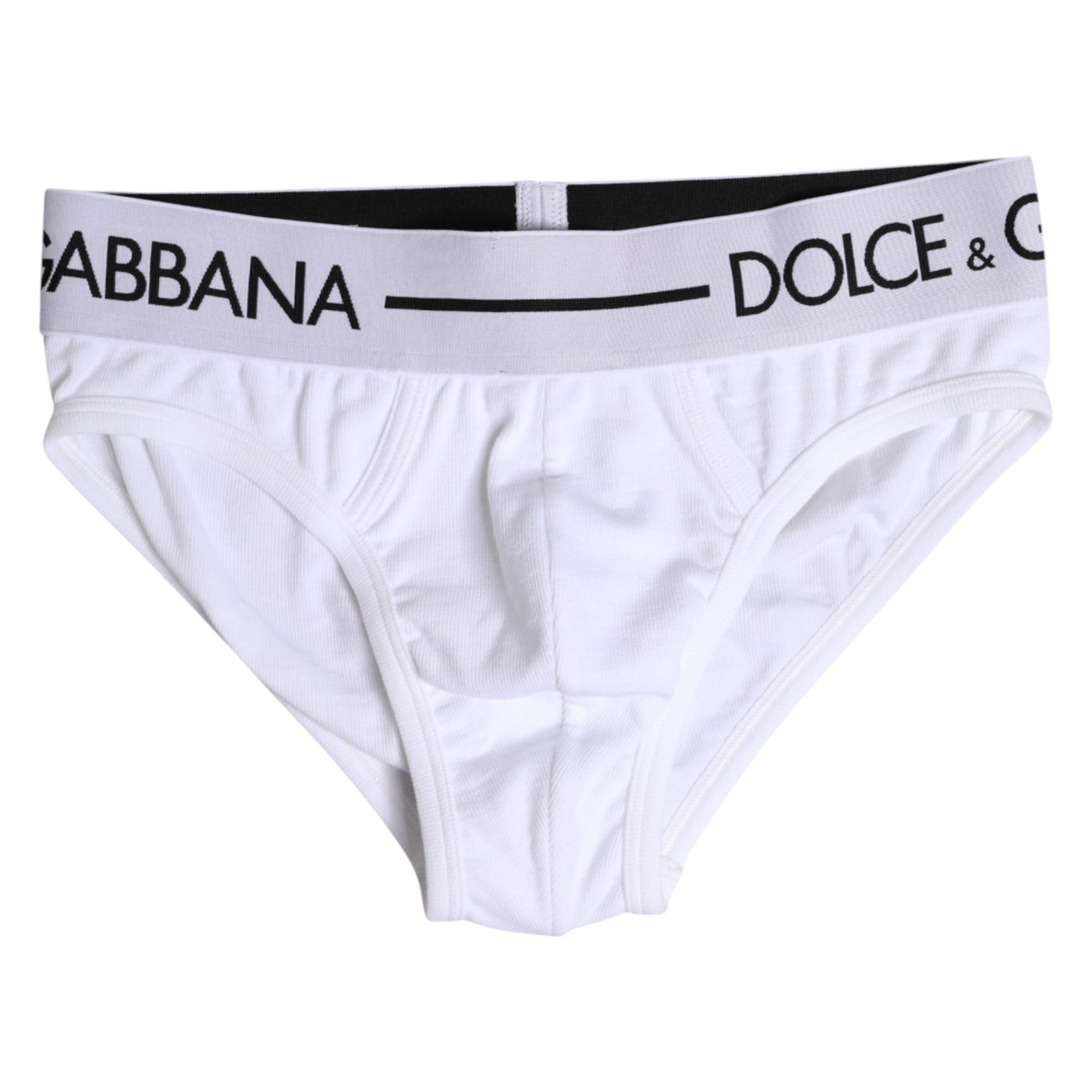 Sous-vêtement classique en coton stretch blanc Dolce & Gabbana