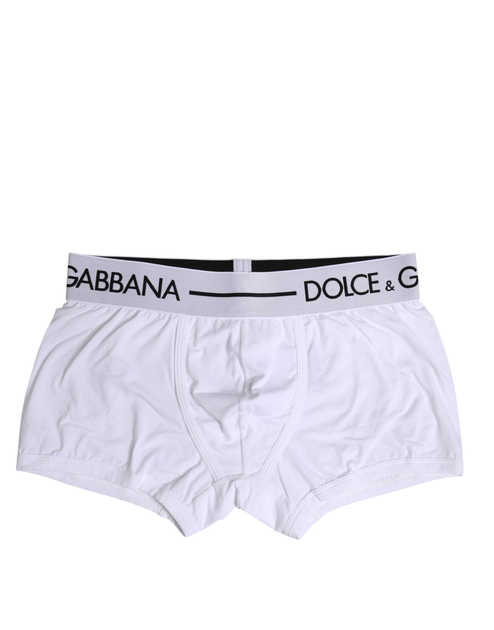 Boxer classique en coton stretch blanc Dolce & Gabbana