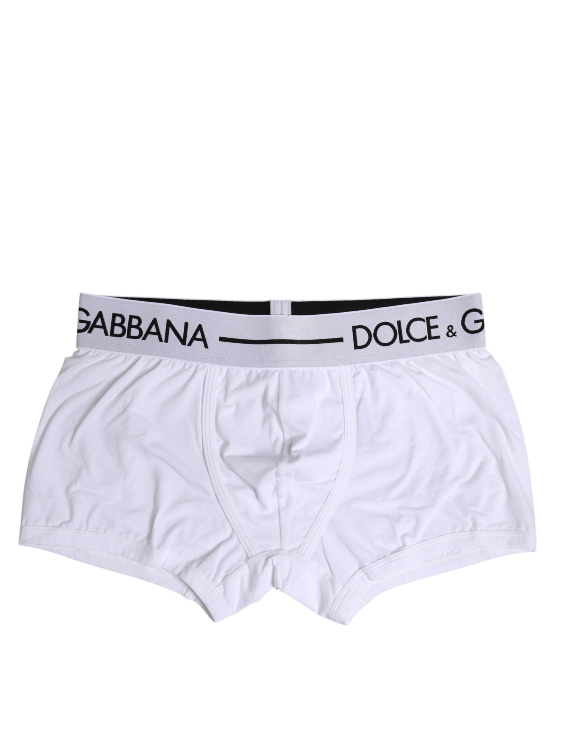 Boxer classique en coton stretch blanc Dolce &amp; Gabbana
