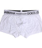 Boxer classique en coton stretch blanc Dolce &amp; Gabbana