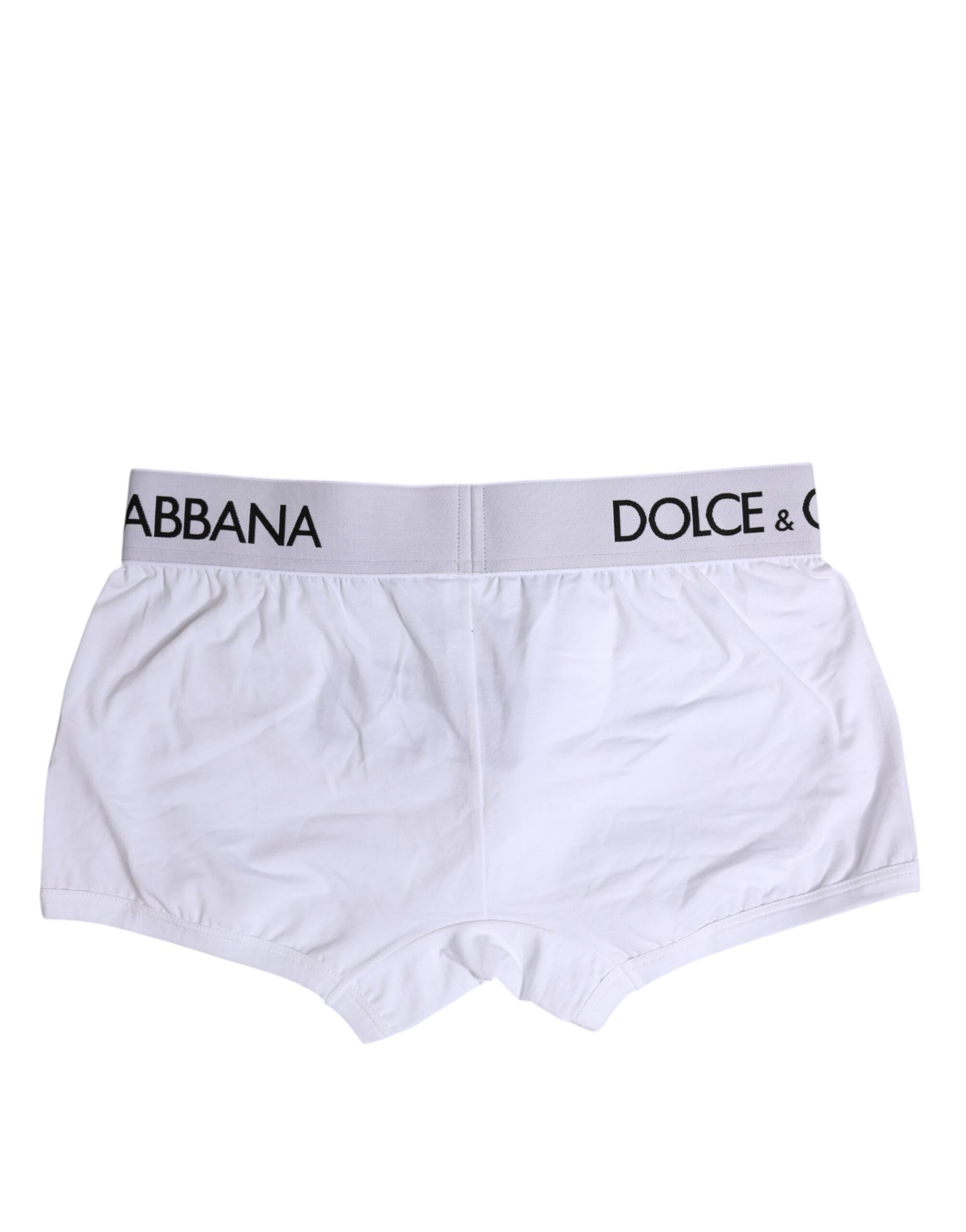Boxer classique en coton stretch blanc Dolce &amp; Gabbana