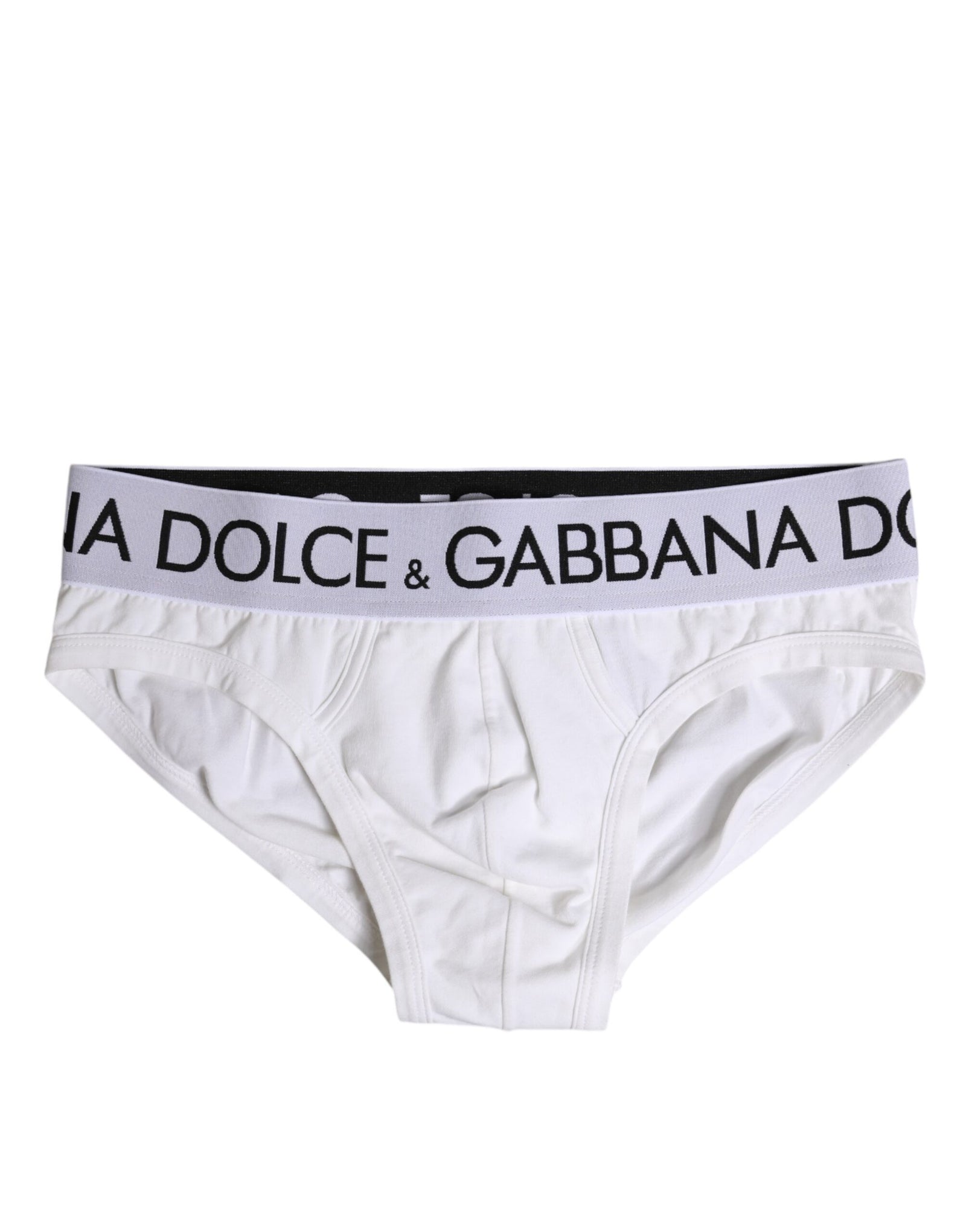 Sous-vêtement classique en coton stretch blanc Dolce & Gabbana