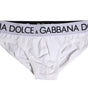 Dolce & Gabbana White Cotton Stretch Regular Brief Underwear