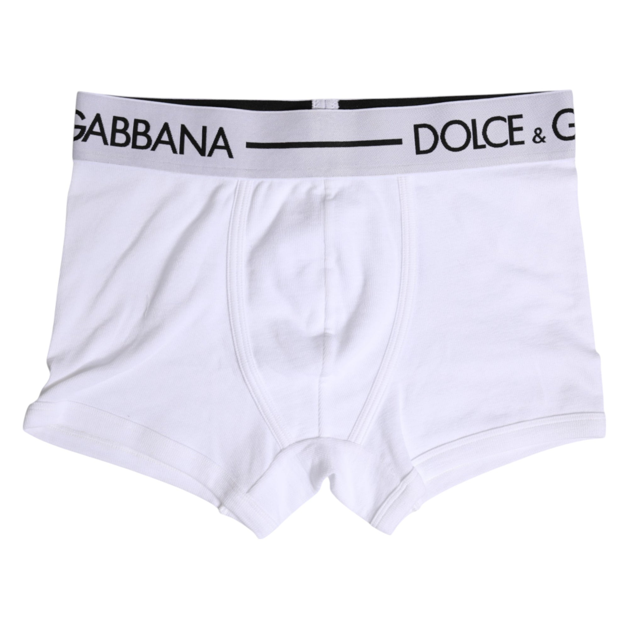 Boxer classique en coton stretch blanc Dolce &amp; Gabbana