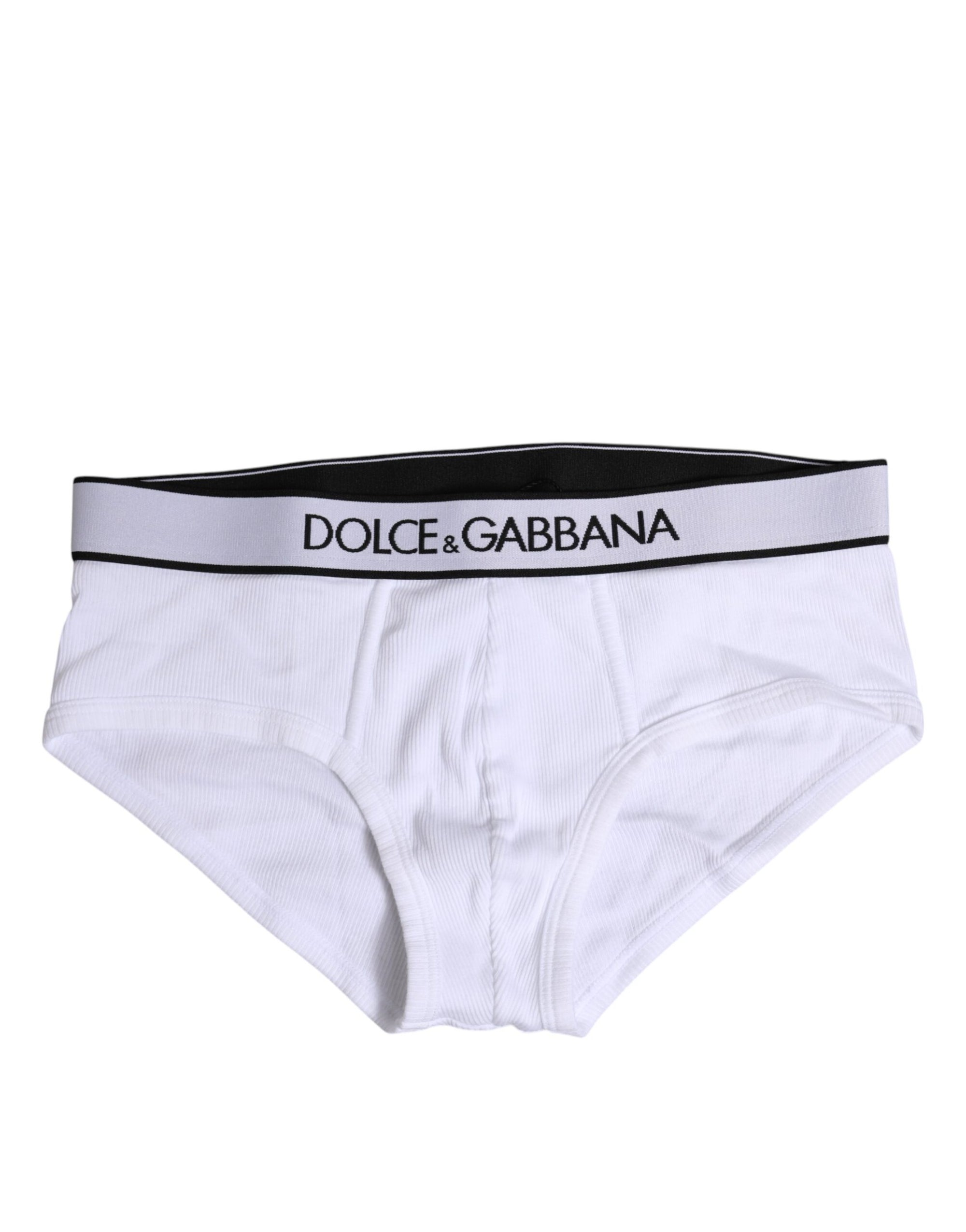 Sous-vêtement classique en coton stretch blanc Dolce &amp; Gabbana