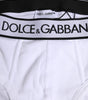 Sous-vêtement classique en coton stretch blanc Dolce &amp; Gabbana