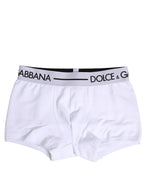 Boxer classique en coton stretch blanc Dolce & Gabbana