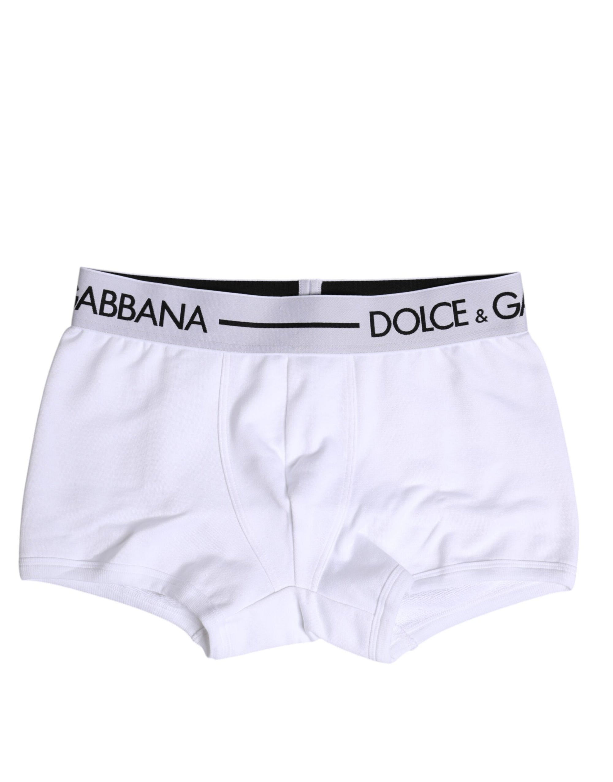 Boxer classique en coton stretch blanc Dolce & Gabbana