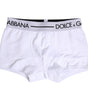 Boxer classique en coton stretch blanc Dolce & Gabbana