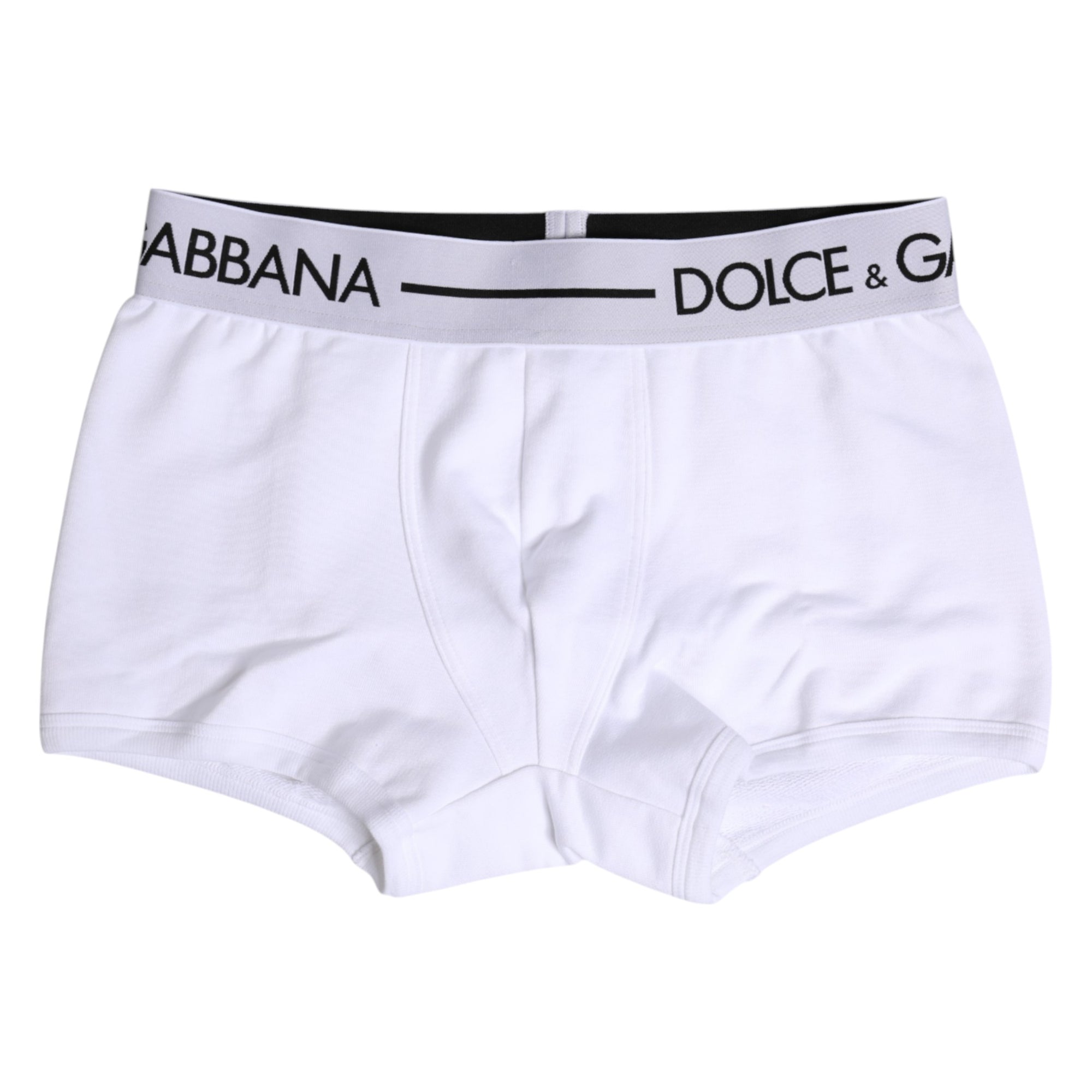 Boxer classique en coton stretch blanc Dolce & Gabbana