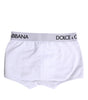 Boxer classique en coton stretch blanc Dolce & Gabbana