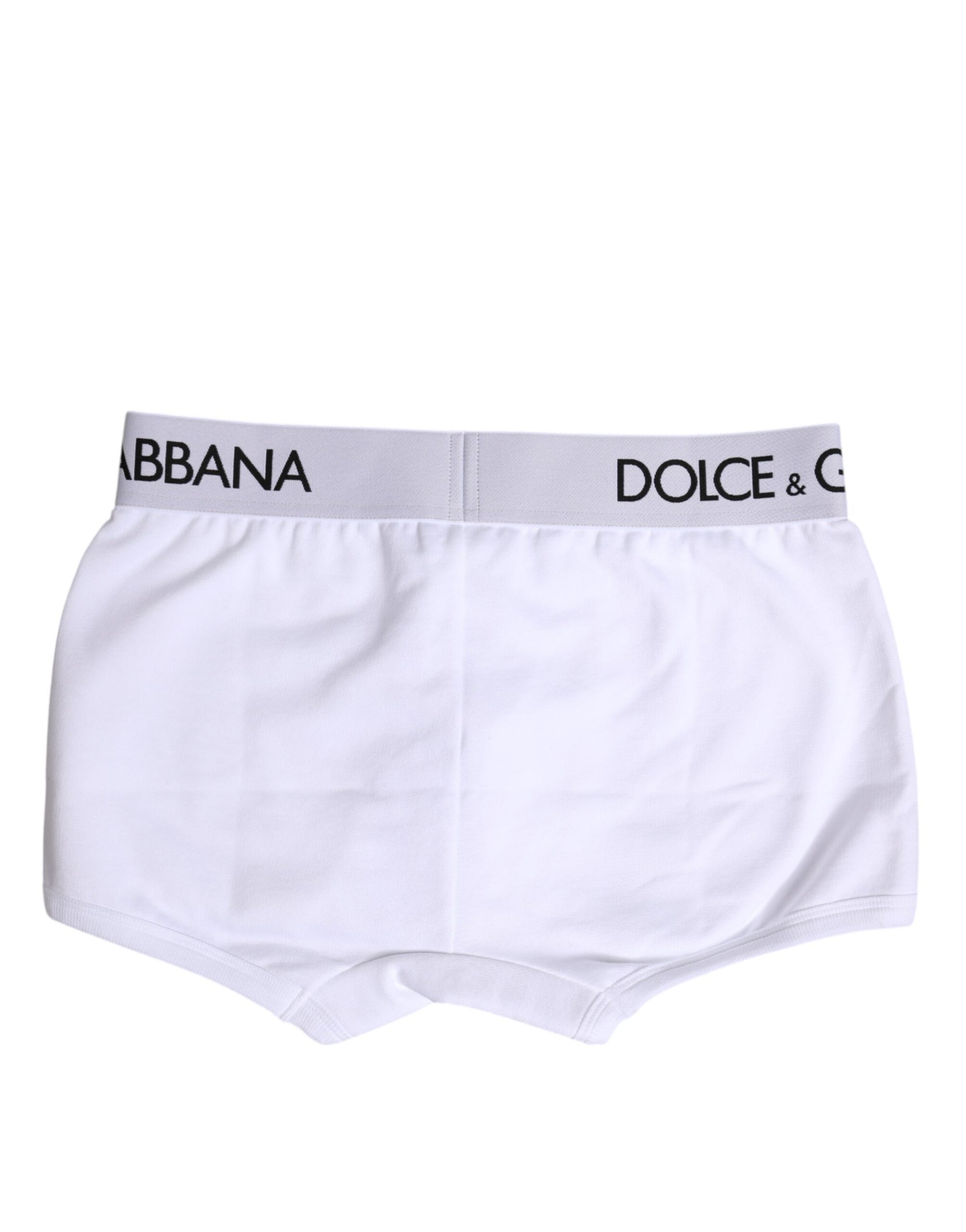 Boxer classique en coton stretch blanc Dolce & Gabbana