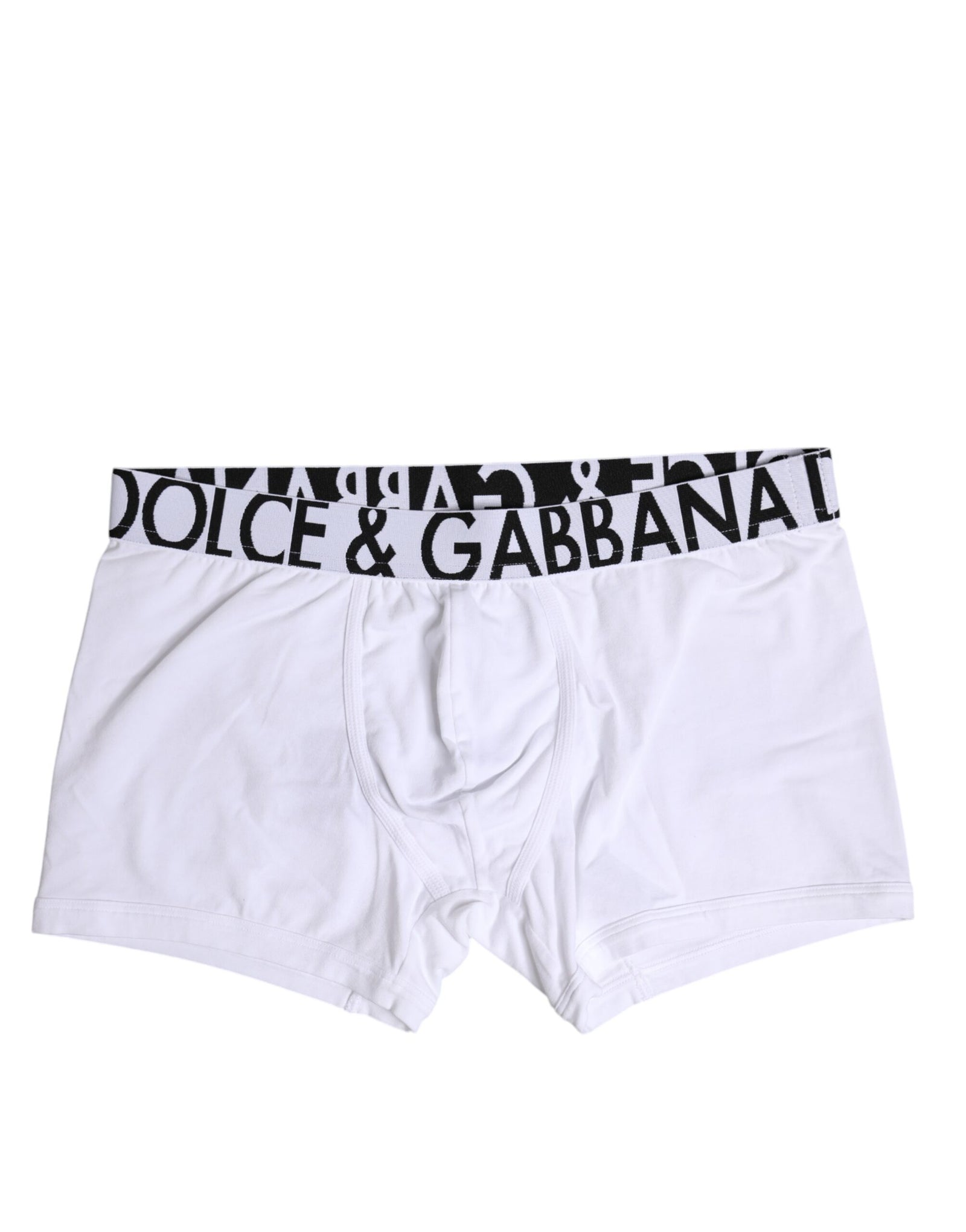 Boxer classique en coton stretch blanc Dolce & Gabbana