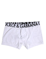 Boxer classique en coton stretch blanc Dolce & Gabbana