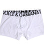 Boxer classique en coton stretch blanc Dolce & Gabbana