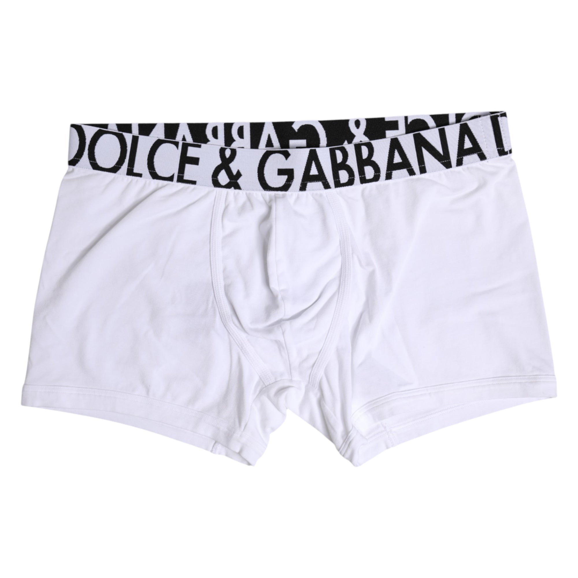 Boxer classique en coton stretch blanc Dolce & Gabbana