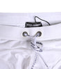Dolce & Gabbana White Logo Drawstring Beachwear Brief Swimwear