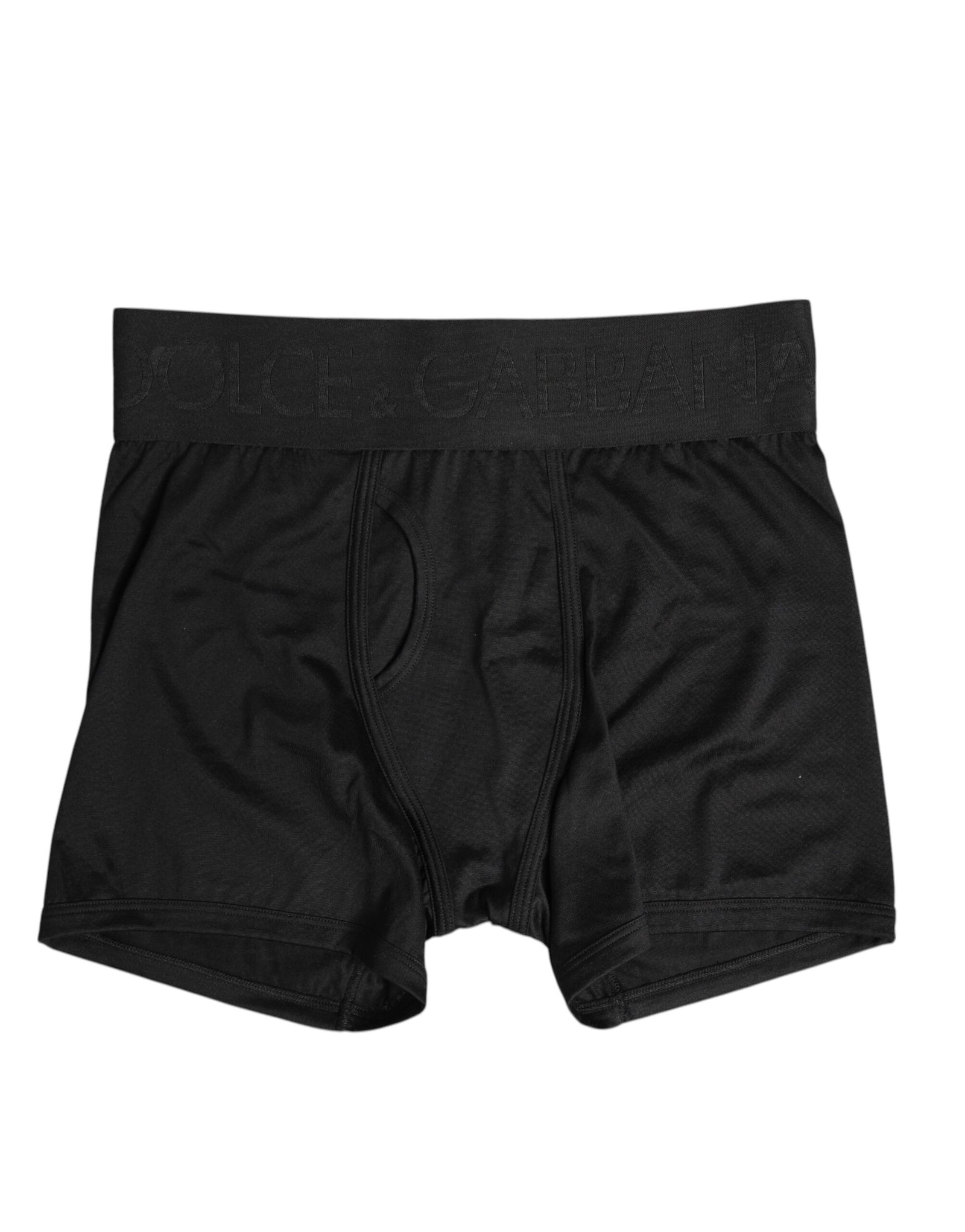 Boxer homme Dolce & Gabbana en soie stretch noire