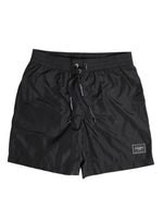 Maillots de bain Dolce & Gabbana - Short de plage noir à cordon de serrage