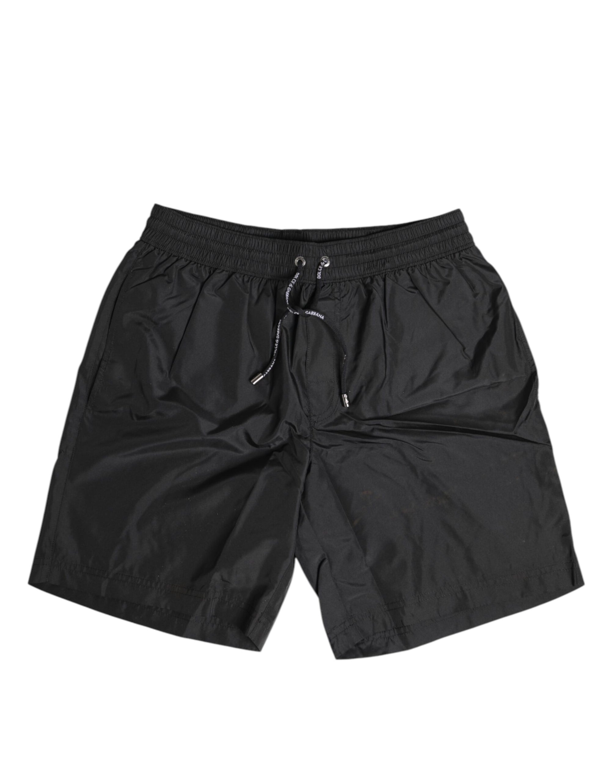 Maillots de bain Dolce &amp; Gabbana - Short de plage noir à cordon de serrage