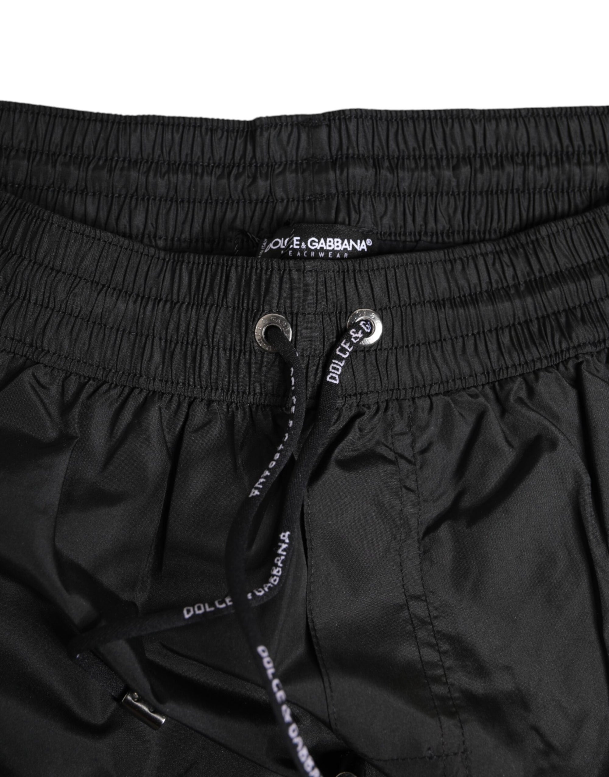 Maillots de bain Dolce &amp; Gabbana - Short de plage noir à cordon de serrage