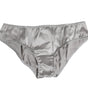 Dolce & Gabbana Gray Silk Stretch Bottom Low Waist Panty Underwear