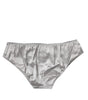 Dolce & Gabbana Gray Silk Stretch Bottom Low Waist Panty Underwear