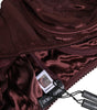 Dolce & Gabbana Burgundy Silk Underwired Balconette Bra Underwear