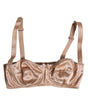 Dolce & Gabbana Pale Pink Underwired Balconette Bra Underwear