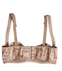 Dolce & Gabbana Pale Pink Underwired Balconette Bra Underwear