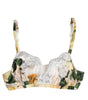 Dolce & Gabbana Multicolor Floral Print Non Wire Bra Underwear