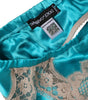 Dolce & Gabbana Green Floral Lace Silk Non Wire Bra Underwear