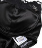 Dolce & Gabbana Black Silk Underwired Balconette Bra Underwear