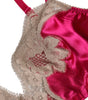 Dolce & Gabbana Magenta Floral Lace Silk Non Wire Bra Underwear