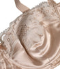 Dolce & Gabbana Biege Silk Underwired Balconette Bra Underwear