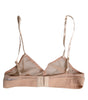 Dolce & Gabbana Powder Pink Nylon DG Logo Non Wire Bra Underwear