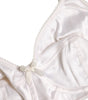 Dolce & Gabbana White Silk Balconette Non Wire Bra Underwear
