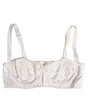 Dolce & Gabbana White Silk Underwired Balconette Bra Underwear