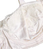 Dolce & Gabbana White Silk Underwired Balconette Bra Underwear