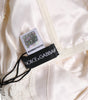 Dolce & Gabbana White Silk Underwired Balconette Bra Underwear
