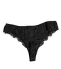 Dolce & Gabbana Black Silk Lace Stretch Bikini Panty Underwear