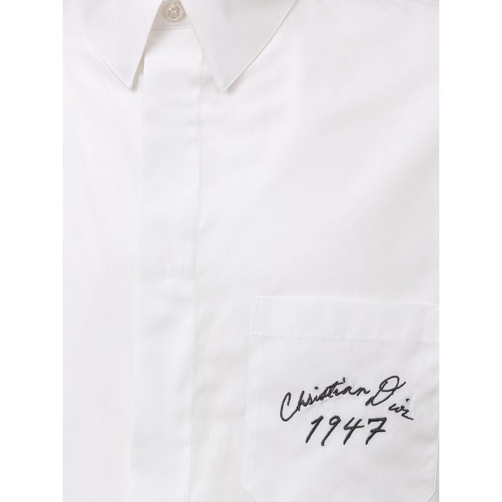 Dior White Cotton Shortsleeve