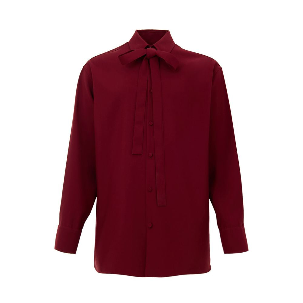 Chemise en laine bordeaux Gucci