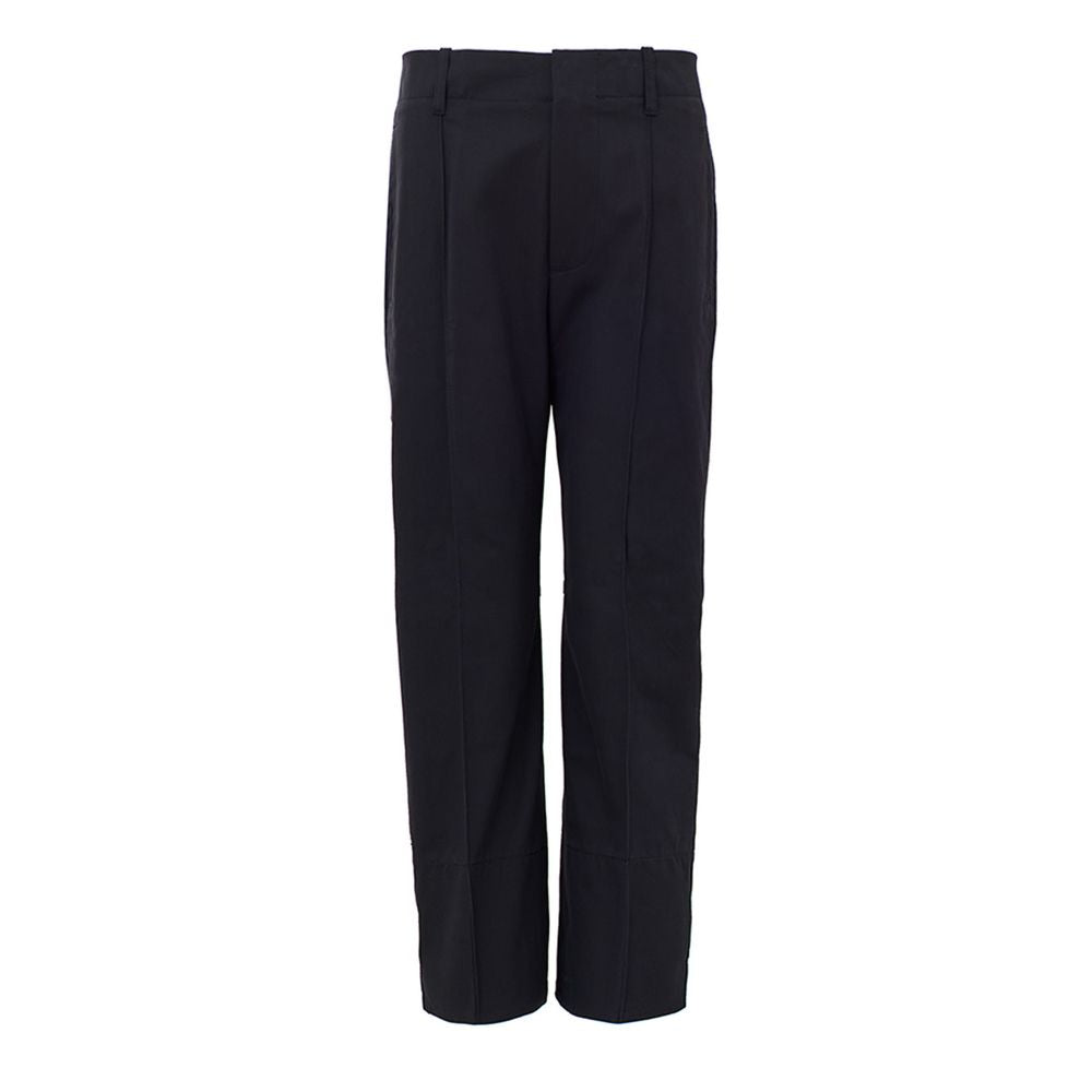 Pantalon en coton bleu marine Bottega Veneta