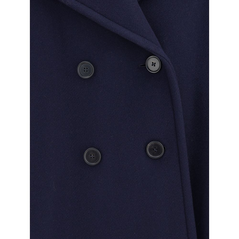 Manteau oversize en laine à double boutonnage Chloé