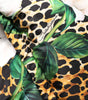 Dolce & Gabbana Multicolor Leopard Rose Puffer Quilted Jacket