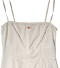 Dolce & Gabbana White Full Slip DG Logo Silk Dress Sleepwear
